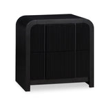 Fluted Night Stand - Elevate Your Space with Elegant Art Deco Design and Intricate Fluted Detailing