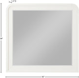 Fluted Mirror - Elegant Arched Design with Fluted Frame, Solid Wood Finish for Stunning Decor Appeal