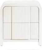 Fluted Night Stand - Elevate Your Space with Elegant Art Deco Design and Intricate Fluted Detailing