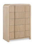 Fluted Chest - Elevate Your Decor with Elegant Art Deco Design, Fluted Drawers, and Unique Shape