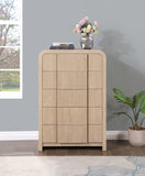 Fluted Chest - Elevate Your Decor with Elegant Art Deco Design, Fluted Drawers, and Unique Shape