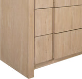 Fluted Dresser - Elevate Your Space with Elegant Art Deco Design and Intricate Fluted Detailing