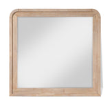 Fluted Mirror - Elegant Arched Design with Fluted Frame, Solid Wood Finish for Stunning Decor Appeal
