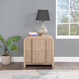 Fluted Night Stand - Elevate Your Space with Elegant Art Deco Design and Intricate Fluted Detailing