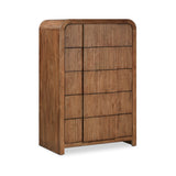 Fluted Chest - Elevate Your Decor with Elegant Art Deco Design, Fluted Drawers, and Unique Shape
