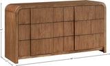 Fluted Dresser - Elevate Your Space with Elegant Art Deco Design and Intricate Fluted Detailing