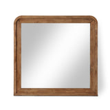 Fluted Mirror - Elegant Arched Design with Fluted Frame, Solid Wood Finish for Stunning Decor Appeal