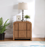 Fluted Night Stand - Elevate Your Space with Elegant Art Deco Design and Intricate Fluted Detailing