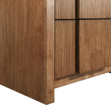 Fluted Night Stand - Elevate Your Space with Elegant Art Deco Design and Intricate Fluted Detailing