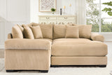 DESEO 79" Sectional Sofa with Ottoman