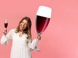 Worlds Largest Giant Wine Glass - Huge 32 Inches, 3.7 Gallons
