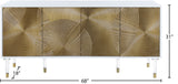 Bellissimo Acrylic Contemporary Sideboard with Gold Legs - Elegant Storage for Dining & Living Spaces