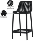 Mykonos Contemporary Outdoor Patio Stool Set of 4 - Weather Resistant, Stylish, Durable Design