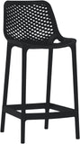 Mykonos Contemporary Outdoor Patio Stool Set of 4 - Weather Resistant, Stylish, Durable Design
