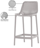 Mykonos Contemporary Outdoor Patio Stool Set of 4 - Weather Resistant, Stylish, Durable Design
