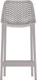 Mykonos Contemporary Outdoor Patio Stool Set of 4 - Weather Resistant, Stylish, Durable Design