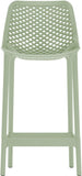 Mykonos Contemporary Outdoor Patio Stool Set of 4 - Weather Resistant, Stylish, Durable Design
