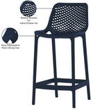 Mykonos Contemporary Outdoor Patio Stool Set of 4 - Weather Resistant, Stylish, Durable Design