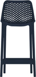 Mykonos Contemporary Outdoor Patio Stool Set of 4 - Weather Resistant, Stylish, Durable Design