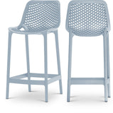 Mykonos Contemporary Outdoor Patio Stool Set of 4 - Weather Resistant, Stylish, Durable Design