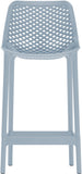 Mykonos Contemporary Outdoor Patio Stool Set of 4 - Weather Resistant, Stylish, Durable Design