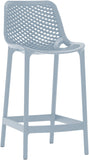 Mykonos Contemporary Outdoor Patio Stool Set of 4 - Weather Resistant, Stylish, Durable Design