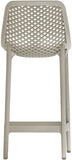 Mykonos Contemporary Outdoor Patio Stool Set of 4 - Weather Resistant, Stylish, Durable Design