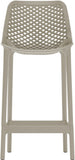 Mykonos Contemporary Outdoor Patio Stool Set of 4 - Weather Resistant, Stylish, Durable Design