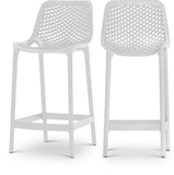 Mykonos Contemporary Outdoor Patio Stool Set of 4 - Weather Resistant, Stylish, Durable Design