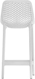 Mykonos Contemporary Outdoor Patio Stool Set of 4 - Weather Resistant, Stylish, Durable Design