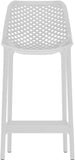 Mykonos Contemporary Outdoor Patio Stool Set of 4 - Weather Resistant, Stylish, Durable Design