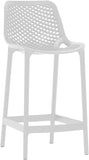 Mykonos Contemporary Outdoor Patio Stool Set of 4 - Weather Resistant, Stylish, Durable Design