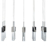 Rectangular Crystal Chandelier // 15 Light