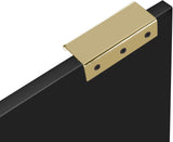 Cane Elegant Mid Century Sideboard Buffet with Natural Cane and Brushed Brass Handles for Storage