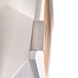 Cane Elegant Mid Century Sideboard Buffet with Natural Cane and Brushed Brass Handles for Storage