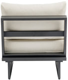 Maldives Outdoor Patio Chair - Contemporary Modular Design with Durable Aluminum Frame for Your Deck