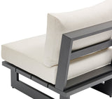 Maldives Outdoor Patio Chair - Contemporary Modular Design with Durable Aluminum Frame for Your Deck