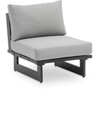 Maldives Outdoor Patio Chair - Contemporary Modular Design with Durable Aluminum Frame for Your Deck