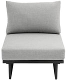 Maldives Outdoor Patio Chair - Contemporary Modular Design with Durable Aluminum Frame for Your Deck