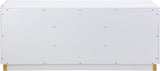 Cosmopolitan Acrylic Contemporary Sideboard Buffet with Gold Accents for Stylish Dining Spaces