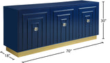 Cosmopolitan Acrylic Contemporary Sideboard Buffet with Gold Accents for Stylish Dining Spaces