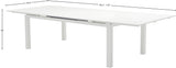 Maldives Outdoor Patio Dining Table - Contemporary Extendable Design for Stylish Al Fresco Dining