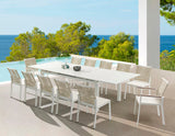 Maldives Outdoor Patio Dining Table - Contemporary Extendable Design for Stylish Al Fresco Dining