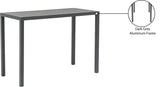 Maldives Outdoor Patio Rectangle Bar Table - Contemporary Aluminum Design for Stylish Gatherings
