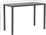 Maldives Outdoor Patio Rectangle Bar Table - Contemporary Aluminum Design for Stylish Gatherings