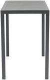 Maldives Outdoor Patio Rectangle Bar Table - Contemporary Aluminum Design for Stylish Gatherings