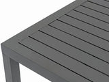 Maldives Outdoor Patio Rectangle Bar Table - Contemporary Aluminum Design for Stylish Gatherings
