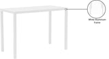 Maldives Outdoor Patio Rectangle Bar Table - Contemporary Aluminum Design for Stylish Gatherings