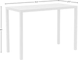 Maldives Outdoor Patio Rectangle Bar Table - Contemporary Aluminum Design for Stylish Gatherings