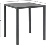 Maldives Contemporary Aluminum Square Bar Table for Stylish Outdoor Relaxation and Entertaining